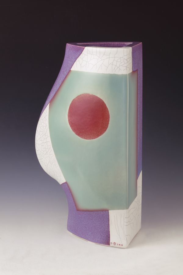 林振龍，空間釉彩系列，27 × 14 × 48.5 cm，2016
