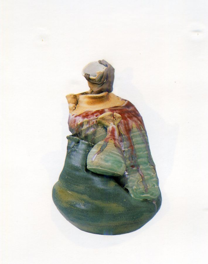 林振龍，捏陶人，24 × 23 × 37 cm，1989