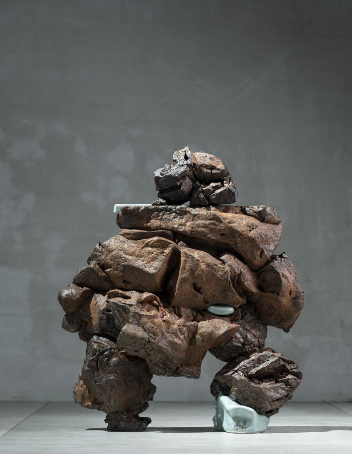 林振龍，石理裂變系列，50 × 20 × 58 cm，2026