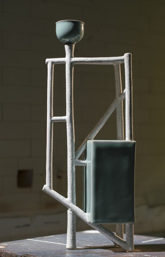 林振龍，空間結構系列，21 × 11 × 52 cm，2018